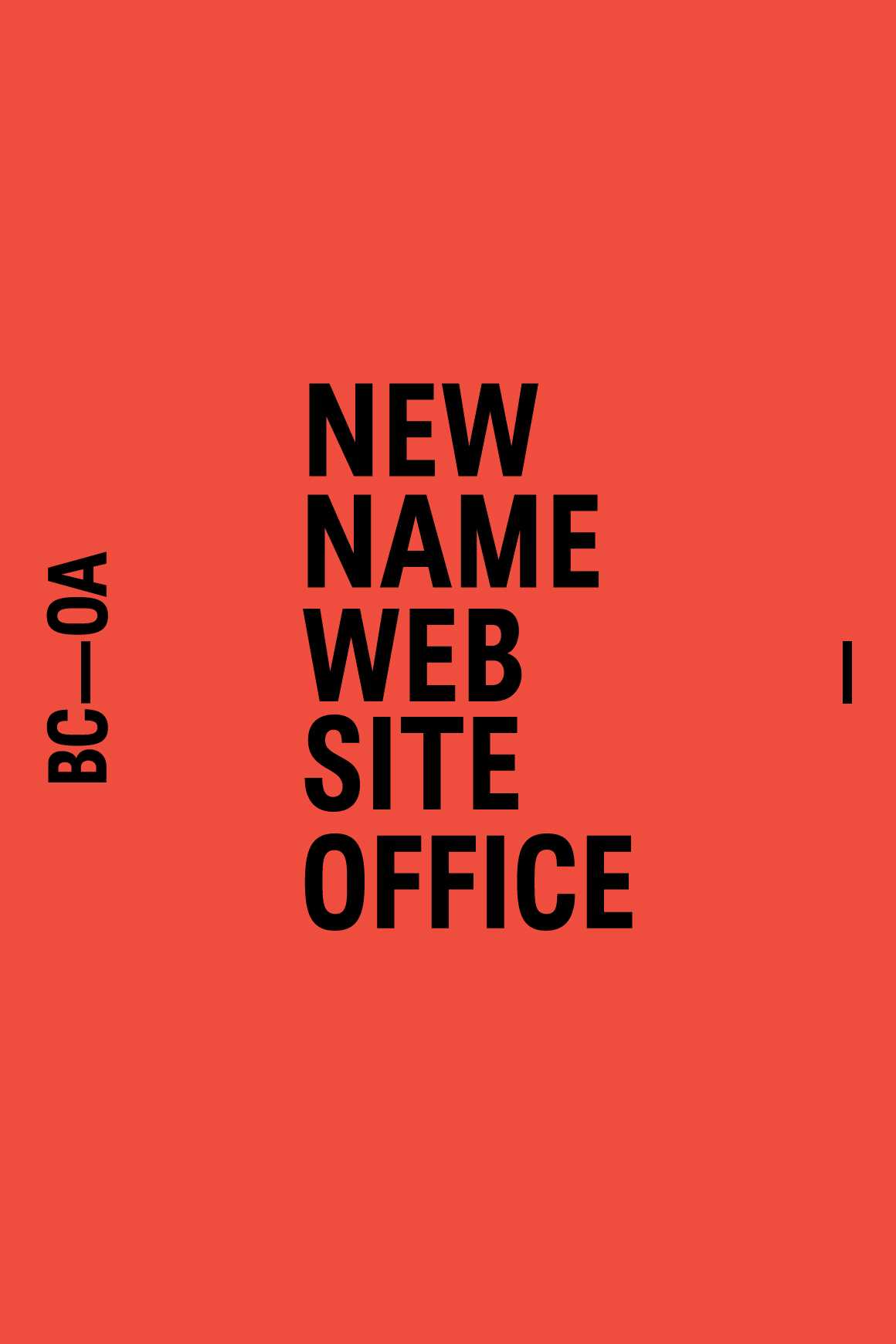 BC–OA new architecture portfolio website